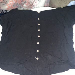 off/ on shoulder tie top